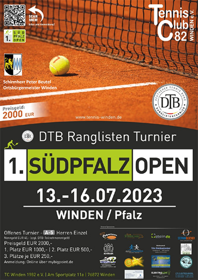 Plakat zur Südpfalz Open 2023 Winden/Pfalz